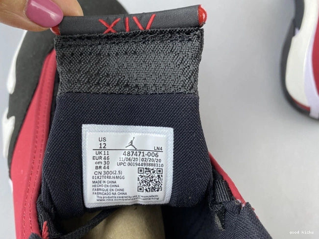 Rep AIR 487471-006 JORDAN RED 14 RETRO TORO GYM 0822